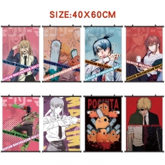 11 Styles 40*60cm Chainsaw Man Wall Scroll Cartoon Anime WallScrolls