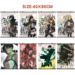 9 Styles 40*60cm Attack on Titan/Shingeki No Kyojin Wall Scroll Cartoon Anime WallScrolls