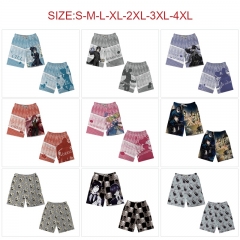 9 Styles Kuroshitsuji/Black Butler Cartoon Anime Shorts Pants