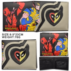 Deadpool Wolverine Cartoon Coin Purse Anime Short Wallet