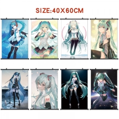 20 Styles 40*60cm Hatsune Miku Wall Scroll Cartoon Anime WallScrolls