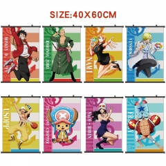 11 Styles 40*60cm One Piece Wall Scroll Cartoon Anime WallScrolls