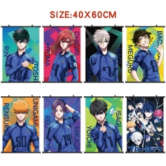 8 Styles 40*60cm Blue Lock Wall Scroll Cartoon Anime WallScrolls