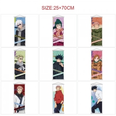 13 Styles 25*70cm  Jujutsu Kaisen Wall Scroll Cartoon Anime WallScrolls