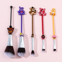 BEAR GRILLS Cartoon Anime Makeup Powder Blush Brush Set