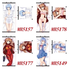 8 Styles 40*102cm EVA/Neon Genesis Evangelion Sexy Girls Wall Scroll Cartoon Anime WallScrolls