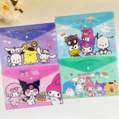 2 Styles 12pcs/set Sanrio Cartoon Pattern Anime File Pocket