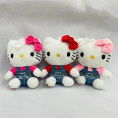 3pcs/set 10cm Hello Kitty Cartoon Anime Plush Toy Pendant