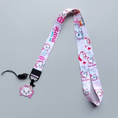 Disney Marie Cat Cartoon Anime Phone Strap Lanyard