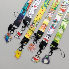 16 Styles Pokemon My Neighbor Totoro Cartoon Anime Phone Strap Lanyard