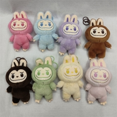 8pcs/set 12cm Labubu Cartoon Anime Plush Toy Pendant