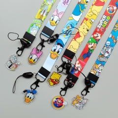 24 Styles Donald Duck Cartoon Anime Phone Strap Lanyard