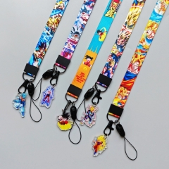 6 Styles Dragon Ball Z Cartoon Anime Phone Strap Lanyard