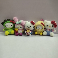 8 Styles Hello Kitty Cartoon Anime Plush Toy Pendant