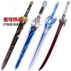 9 Styles Honkai: Star Rail Raccoon Cosplay Katana Anime Bamboo Sword Weapon