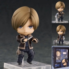 10CM Nendoroid Resident Evil 2337# Leon Scott Kennedy Cartoon Anime PVC Figure