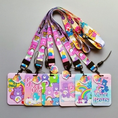 6 Styles RAINBOW BEAR Cartoon Anime Phone Strap Lanyard Card Holder Bag