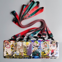 17 Styles One Piece Cartoon Anime Phone Strap Lanyard Card Holder Bag