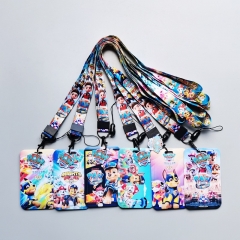 6 Styles Paw Patrol Snow Slide Cartoon Anime Phone Strap Lanyard Card Holder Bag