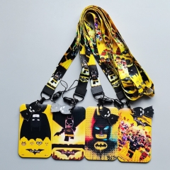 4 Styles League of Legends Batman Cartoon Anime Phone Strap Lanyard Card Holder Bag