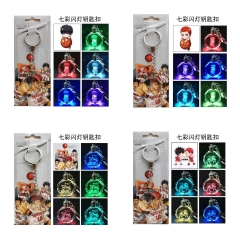 4 Styles Slam Dunk Cartoon Anime Crystal Keychain