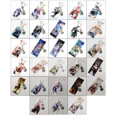 35 Styles Genshin Impact Cartoon Anime Alloy Keychain