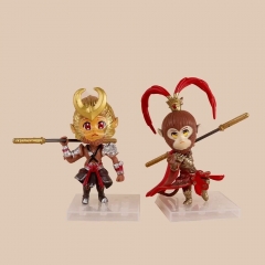 2pcs/set 11cm Black Myth Wukong Monkey King  Cartoon Anime PVC Figure