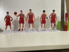 5pcs/set 17CM Slam Dunk Cartoon Anime PVC Figure