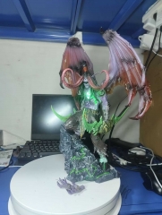 ( With Light) 37CM World of Warcraft Illidan Stormrage Cartoon Anime PVC Figure