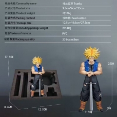 25CM Dragon Ball Z Super Saiyan Future Trunks Torankusu Cartoon Anime PVC Figure