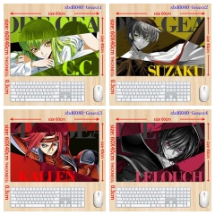 60*40*0.3cm 5 Styles Code Geass Cartoon Anime Mouse Pad