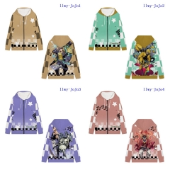 5 Styles JoJo's Bizarre Adventure Cartoon Hooded Anime Zipper Hoodie