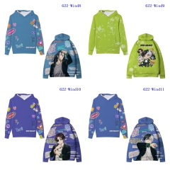 5 Styles Wind Breaker Cartoon Anime Hooded Hoodie