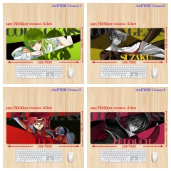 70*30*0.3cm 5 Styles Code Geass Cartoon Anime Mouse Pad