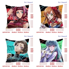 2 Sizes 6 Styles Code Geass Cartoon Square Anime Pillow Case