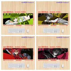 80*30*0.3cm 5 Styles Code Geass Cartoon Anime Mouse Pad