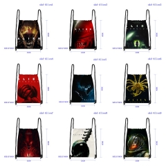 9 Styles Alien vs Predator Cartoon Anime Drawstring Bag