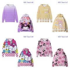 5 Styles Sanrio Cartoon Anime Hooded Hoodie