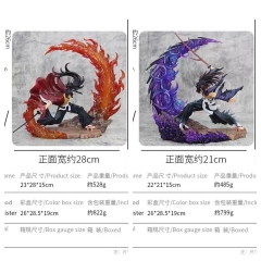 2 Styles 20CM With Light Demon Slayer: Kimetsu no Yaiba Kokushibo Tsugikuni Yoriichi Anime PVC Figures