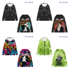 5 Styles Wind Breaker Cartoon Hooded Anime Zipper Hoodie