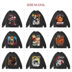 10 Styles Chainsaw Man Cartoon Anime Sweatshirt