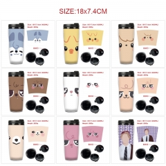 17 Styles K-POP Stray Kids Cartoon Plastic Anime Cup