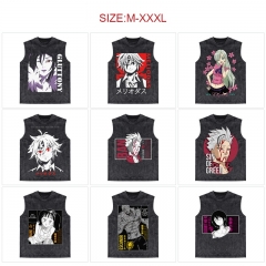 20 Styles The Seven Deadly Sins Cartoon Pattern Anime Vest T-shirt