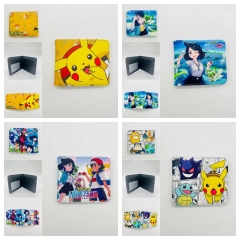 4 Styles Pokemon Cartoon Coin Purse Anime Short Wallet