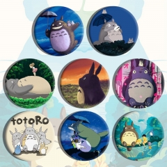 8PCS/SET 58mm 2 Styles My Neighbor Totoro Cartoon Anime Tinplate Pin Brooch