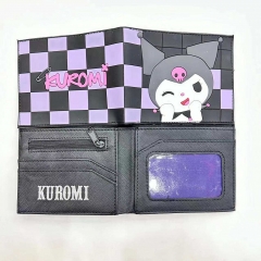 Sanrio Kuromi Cartoon PVC Purse Anime Short Wallet