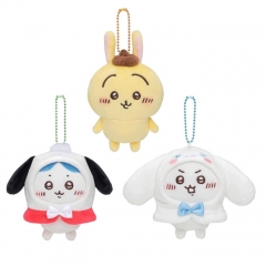 10CM 3 Styles Sanrio Chiikawa Cartoon Anime Plush Toy Pendant Keychain