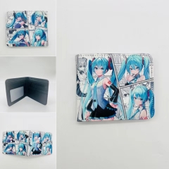 Hatsune Miku Cartoon Coin Purse Anime Short Wallet