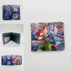 2 Styles Zootopia Cartoon Coin Purse Anime Short Wallet