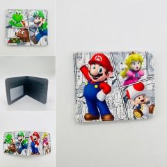 Super Mario Bro Cartoon Coin Purse Anime Short Wallet